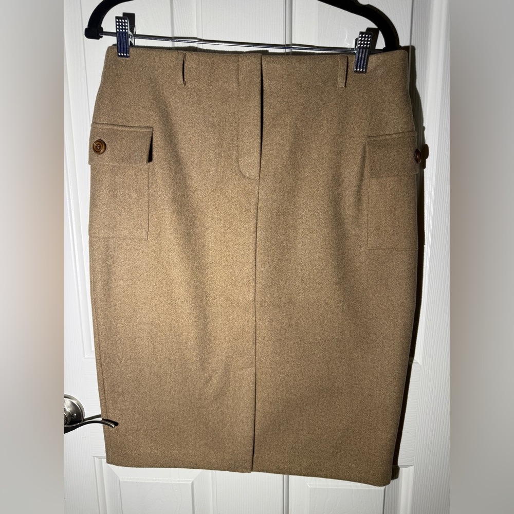 Chic Tan Pencil Skirt for Women